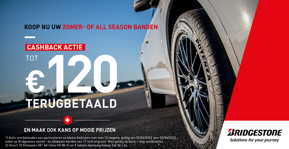 BANDENACTIE IN SAMENWERKING MET BRIDGESTONE